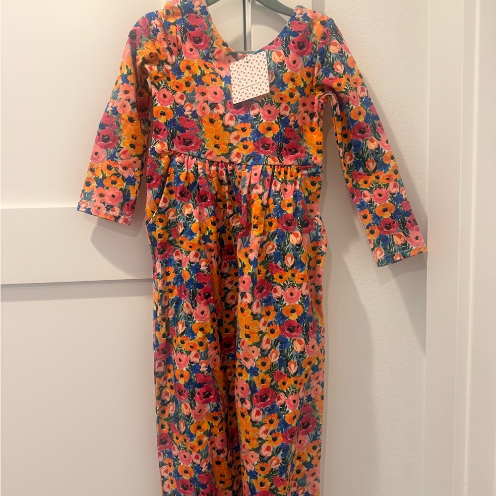 Cheeky Plum Multicolor Floral Kids Romper